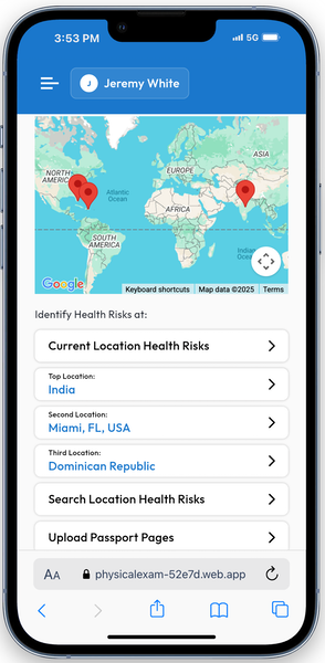 Mobile screenshot of an appointment reminder